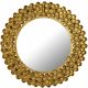  ELEGANTER Goldspiegel mit dekorativem kugelförmigen Metallrahmen Ø70 cm PREMIUM