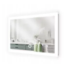  LED BELEUCHTETER SPIEGEL MIT SCHALTER 120x60 ATENA