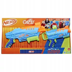    Nerf Elite Jr Ultimate Starter Set, 2 Easy Play Toy Schaumstoffblaster, 15 Nerf