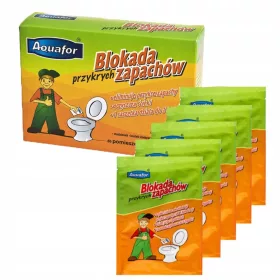    Aquafor Pulver zur Beseitigung unangenehmer Gerüche in Toilettenlatrinen, Beutel 40 g