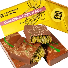   Dubai Schokolade mit Pistazien-Kadayif und Kataifi - Einzigartiges Geschenk, 350g