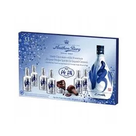   ANTHON BERG Pralinen mit 30-jährigem Alkohol in Edelbitter-Schokolade, 516 g