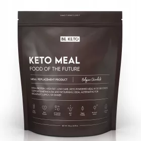   BeKeto Keto Mahlzeit Belgische Schokolade – Energie & Wohlbefinden (700g)