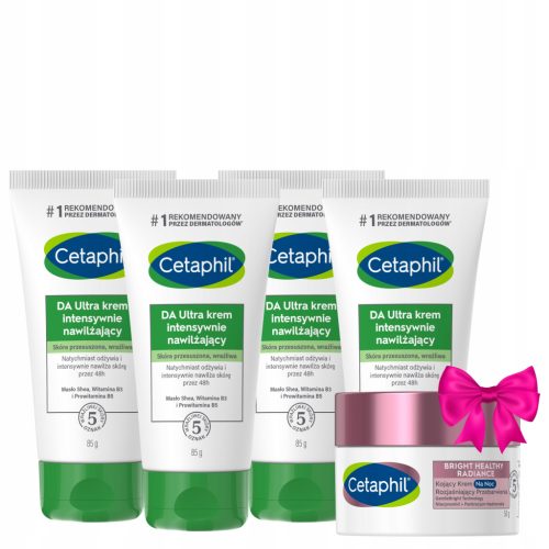 Cetaphil DA Ultra Intensiv Feuchtigkeitsspendende Creme 340g + Gratis Nachtcreme