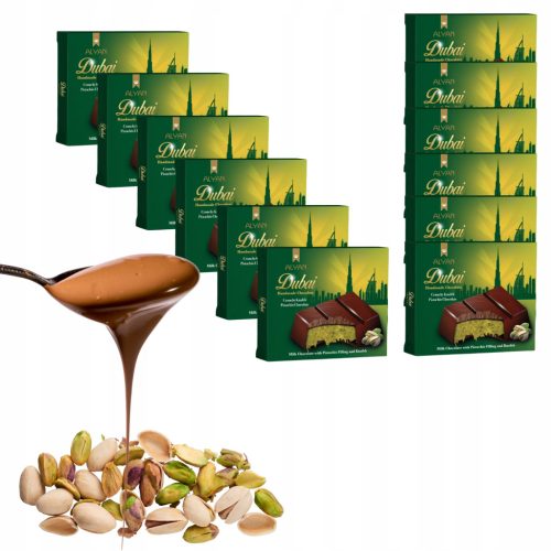 Exotische Dubai Schokolade mit Pistazienfüllung und Kunafa 100g
