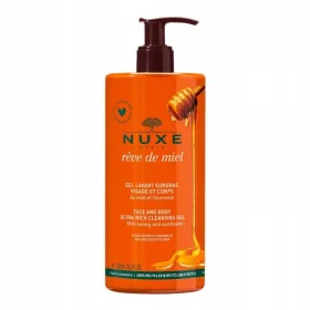   NUXE Rêve de Miel Gel Lavant Surgras Duschgel für Gesicht & Körper 750 ml