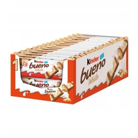   Kinder Bueno White 30x39g – Cremiger Genuss mit weißer Schokolade