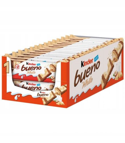 Kinder Bueno White 30x39g – Cremiger Genuss mit weißer Schokolade