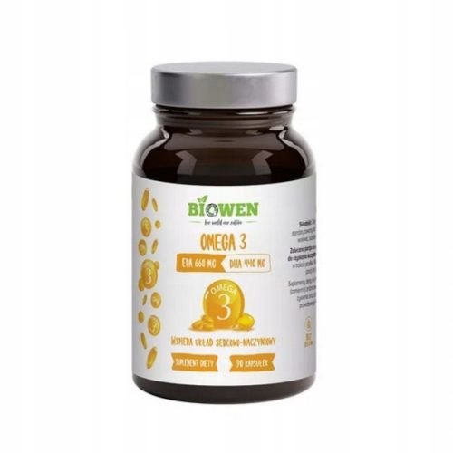 Biowen Omega 3 Kapseln mit EPA und DHA aus Peruanischem Sardellenöl - 90 Stück