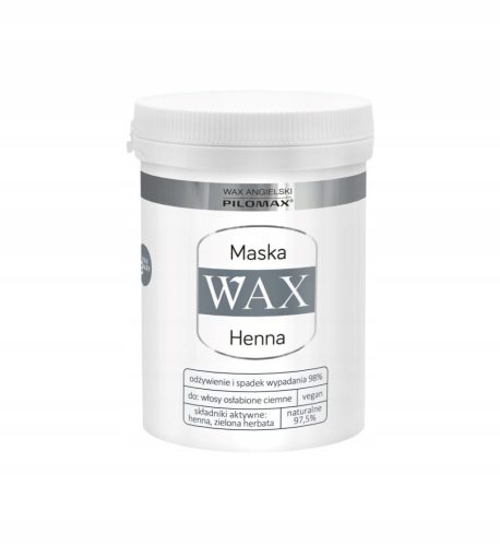 Intensiv regenerierende Henna Wax Pilomax Haarmaske für trockenes und strapaziertes Haar, 240 ml
