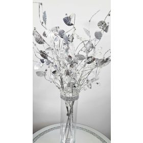   Eleganter 30 cm hoher Kristallvase für blühende Arrangements