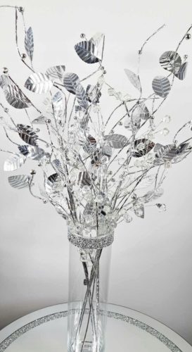 Eleganter 30 cm hoher Kristallvase für blühende Arrangements
