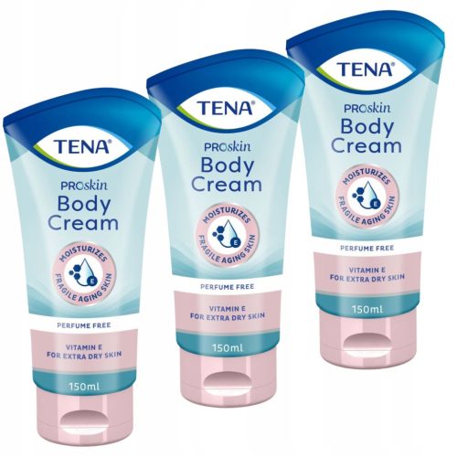 TENA ProSkin Body Cream – 3er Pack Feuchtigkeitscreme für empfindliche Haut