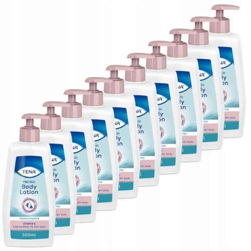 TENA ProSkin Body Lotion für normale bis trockene Haut mit Pumpspender - 500 ml, 10er-Pack