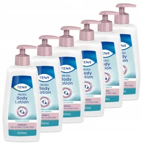   TENA ProSkin Body Lotion für normale bis trockene Haut, 6er-Pack (je 500 ml) mit praktischer Pumpe