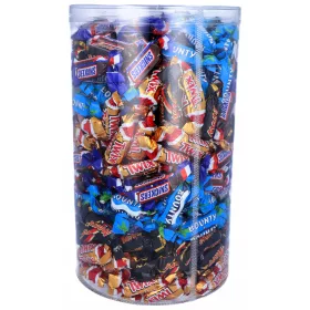   Schokoladen-Süßigkeiten Set Snickers, Mars, Bounty, Twix - 3kg, 296 Stück