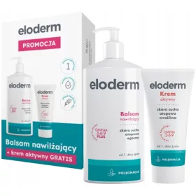   Eloderm Kosmetikset mit Feuchtigkeitsbalsam und Aktivcreme für empfindliche Haut