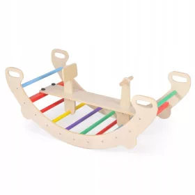  Holzspielplatz 4 in 1 Schaukel Kletterbogen