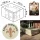 Eleganter Beige-Brauner Gartentischbezug mit Lilienmuster