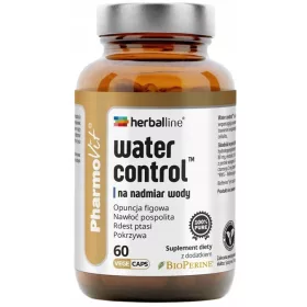   Pharmovit Herballine Water Control - Natürliche Unterstützung mit Pflanzenextrakten, 60 Kapseln
