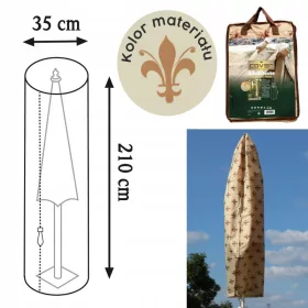   Schutzhülle für Gartenmöbel mit Lilienmuster, Beige und Braun