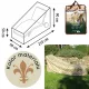 Gartenliegenabdeckung mit Lilienmuster in Beige/Braun