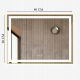  LED Leuchtspiegel 80x60cm rechteckig J07 in Champagner Gold Rahmen
