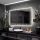  (3020) Osaka LED Spiegel 130x90 cm, Neutral COB LED, Uhr, Lautsprecher, Matte