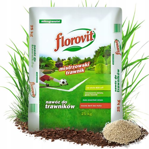 Florovit Rasendünger gegen Moos 25 kg – Perfekter, moosfreier Rasen
