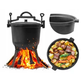  10L Gusseisen Standkessel Meyerhoff Bratstücke Bratstücke