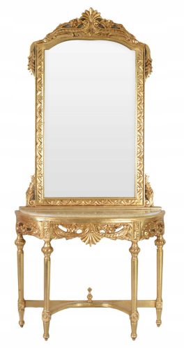  Barock Konsole Gold mit Spiegel Deko Stilvoll Antyki24