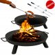  Dicke Gartenstahl-Feuerstelle für ein Lagerfeuer, 60 cm Kessel, bis zu 2 mm dick!