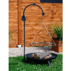    GARTENGRILL auf Ausleger BOOM CRANE + Rost + Feuerbox 3in1 SET