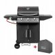 #ACTIVA GAS-GARTENGRILL ALABAMA 3 12,8 kW + ABDECKUNG, Gusseisenrost