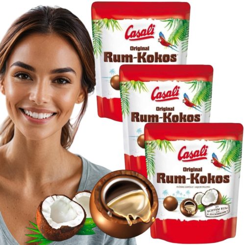 Exotische Casali Rum-Kokos Pralinen in Schokoladenhülle - 175g