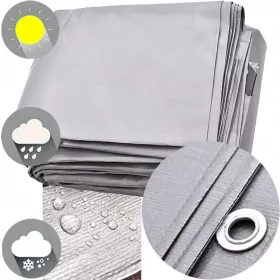   Superstarke und Universelle Schutzplane 8m x 10m, Wasserdicht und Schimmelfest