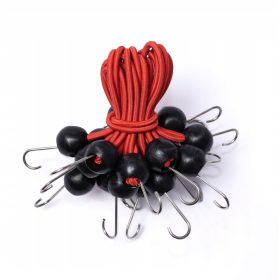   40X Multifunktionale Spanngummis mit Haken für die Sicherung von Planen und mehr