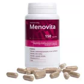   Menovita - Nahrungsergänzungsmittel zur Unterstützung in der Menopause, 150 Kapseln