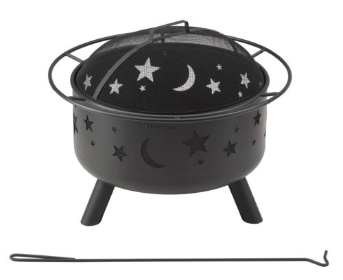  LANDMANN spektakulärer Gartenkaminkorb Sterne & Mond 11811 75cm
