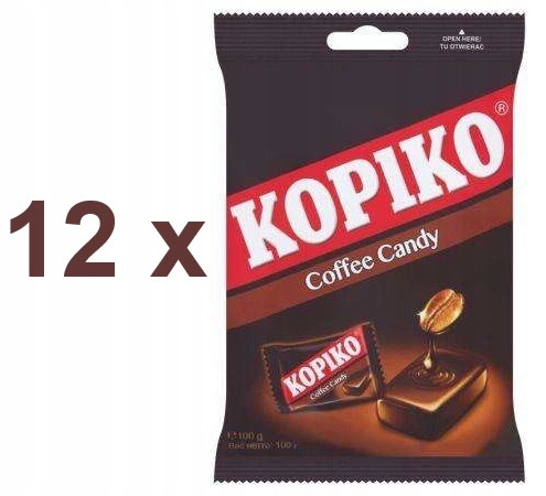 12 x Kopiko Coffee Candy 100g - Perfekter Kaffeegenuss in Bonbonform