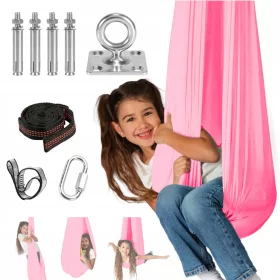    AKROBATISCHE SLING SENSORISCHE HÄNGEMATTE KINDERSCHAUKEL AERIAL YOGA 280CM