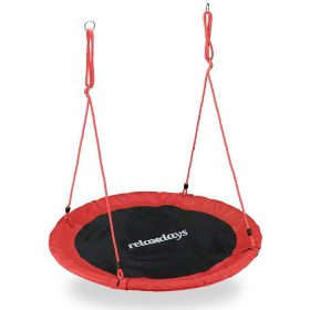    Gartenschaukel Storchennest Große Schaukel Relaxdays 90 cm Rot