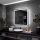  (3046) LED Spiegel Atlanta 70x70cm, Kalte LED+Punkt an, P4 Station, LED Spiegel