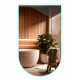  (3039) LED Spiegel Palermo 90x60 cm, Warm LED, Hauptfläche + an, Heizmatte