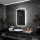  (3035) Boston LED Spiegel 70x140 cm, Kaltes LED, Uhr - Links