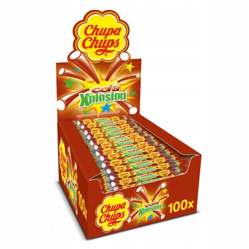 Chupa Chups X-plosion Cola-Gefüllte Bonbons 100x10g Pack