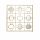  Lw Collection Wandspiegel gold quadratisch 80x80 cm
