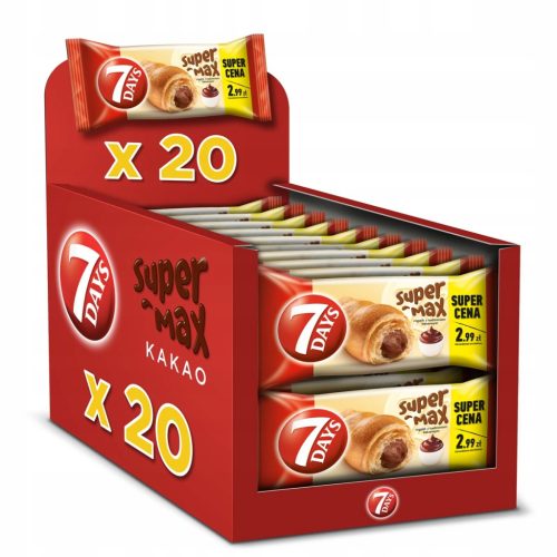 Rogalik Max mit Kakao-Füllung, 20 Stück x 110g – Ideal für Unterwegs
