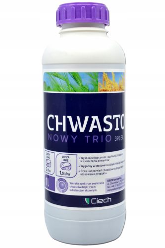 Chwastox Nowy Trio 390 SL 1L - Effektiver selektiver Herbizid für verschiedene Anwendungen