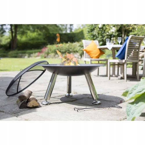  RedFire Chicago Gartenfeuerstelle, Schwarz, Stahl, 75 cm